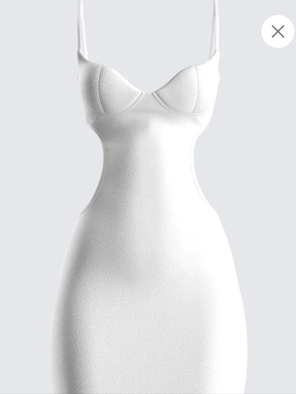 Finesse White Midi Bodycon Dress